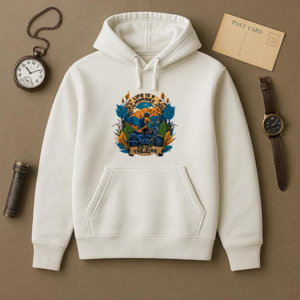 Adventurer Motorbike Confident Graphic Hoodie - Image 2