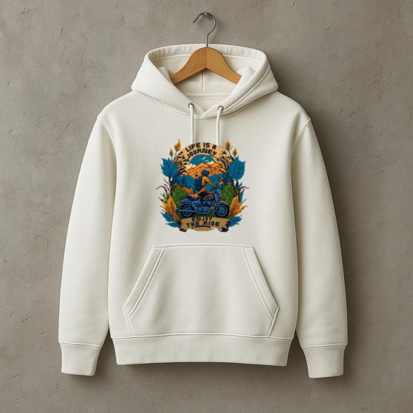 Adventurer Motorbike Confident Graphic Hoodie - Image 3