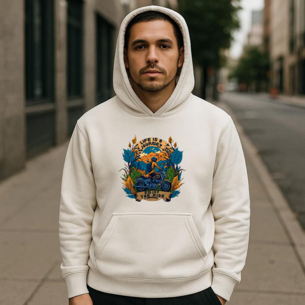Adventurer Motorbike Confident Graphic Hoodie - Image 4