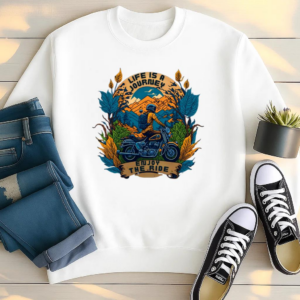 Adventurer Motorbike Confident Graphic Sweatshirt