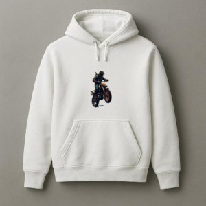 Adventurer Motorbike Focused Graphic Hoodie