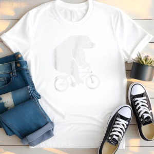 Bear Cyclist Biker T Shirt