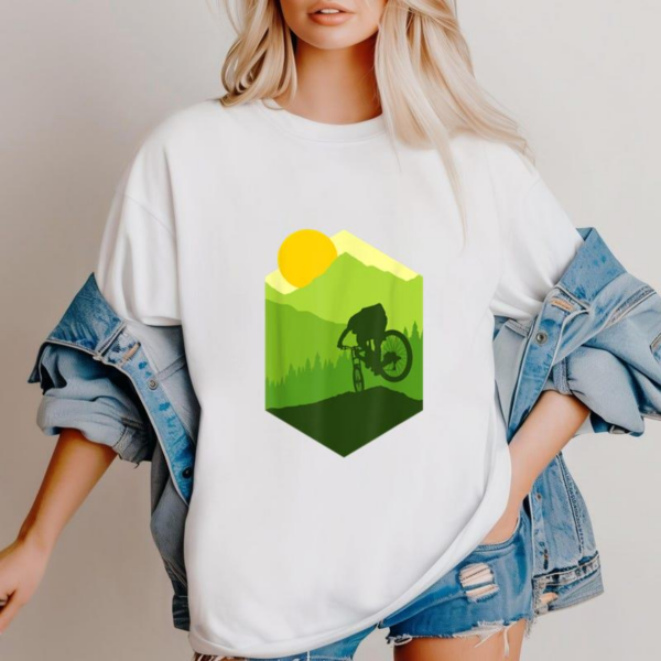 Bike More Road Mountain Cycling T Shirt - Image 3