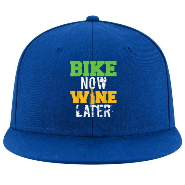 Bike Now Wine Later Cycling Cap