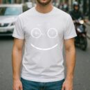 Bike Smiley Face MTB Cycling T Shirt