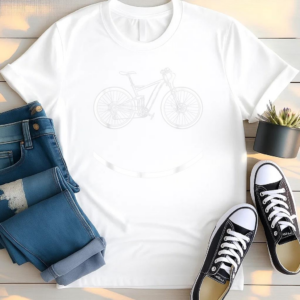 Bike Smiley Face MTB Cycling T Shirt