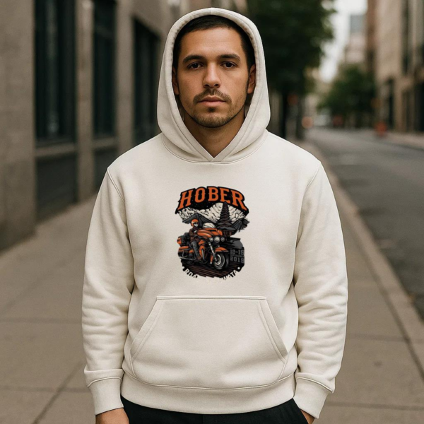 Camper Motorbike Curious Graphic Hoodie - Image 4