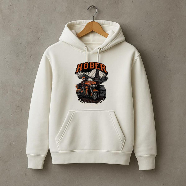 Camper Motorbike Curious Graphic Hoodie - Image 3