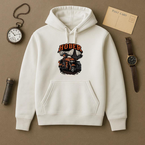 Camper Motorbike Curious Graphic Hoodie - Image 2
