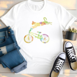 Cat Bike Cycling Bicycle T Shirt