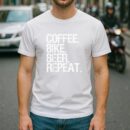 Coffee Bike Beer Repeat Drinking Beer T Shirt