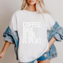 Coffee Bike Beer Repeat Drinking Beer T Shirt