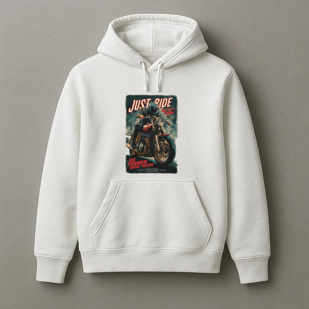 Cruiser Motorbike Focused Edgy Hoodie