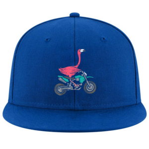 Flamingo Riding Dirt Bike Cap