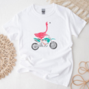 Flamingo Riding Dirt Bike T Shirt