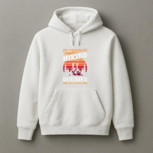 Hiker Motorbike Happy Minimal Hoodie