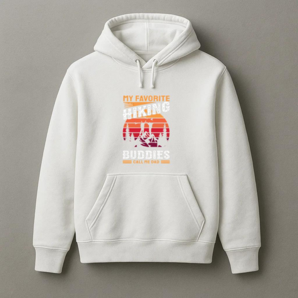 Hiker Motorbike Happy Minimal Hoodie