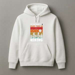 Man Motorbike Curious Minimal Hoodie
