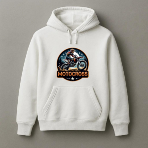 Man Motorbike Happy Minimal Hoodie
