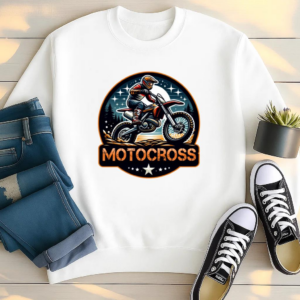 Man Motorbike Happy Minimal Sweatshirt