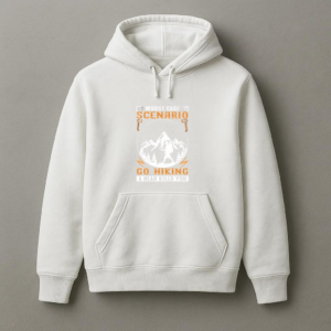 Man Motorbike Joyful Minimal Hoodie