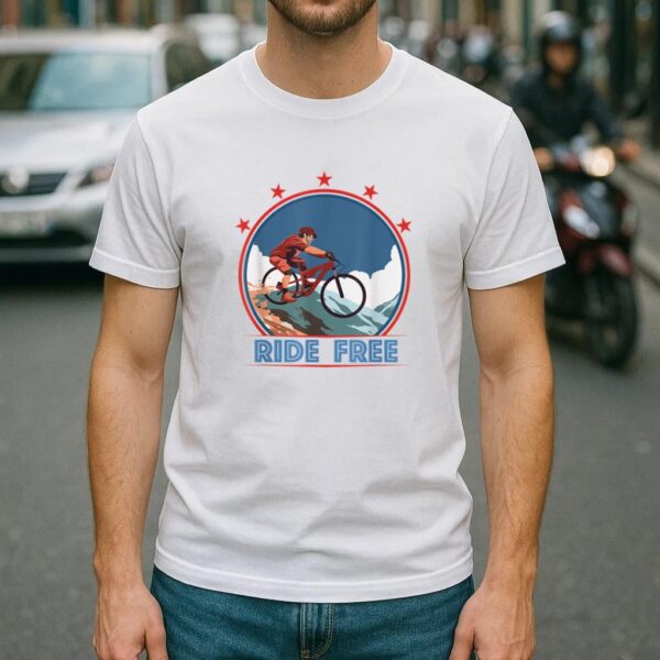 Mountain Bike Cycling Ride Free T Shirt - Image 4