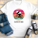 Panda Bear Cyclist Bike T Shirt