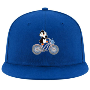 Penguin Graphic On Bike Cap