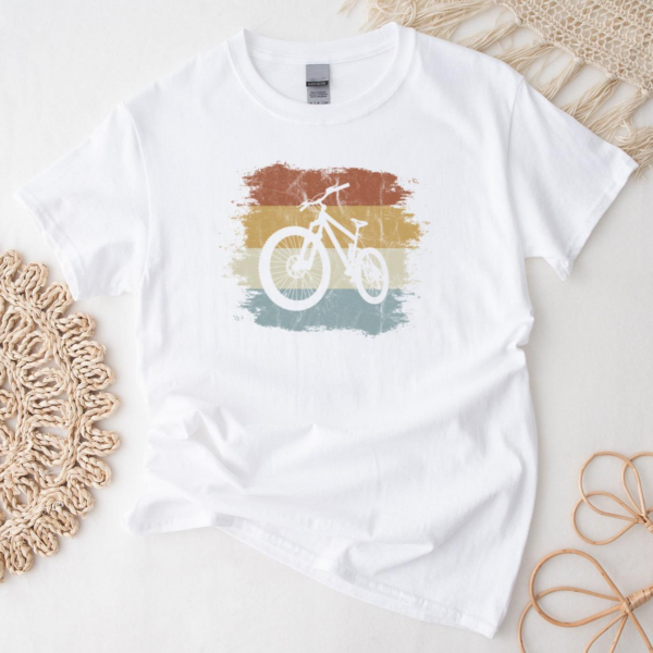 Retro Eighties Cycling Mountain Bike T Shirt - Image 2