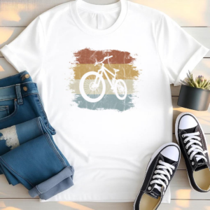 Retro Eighties Cycling Mountain Bike T Shirt