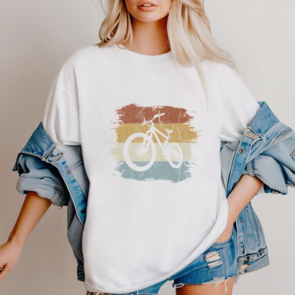 Retro Eighties Cycling Mountain Bike T Shirt - Image 3