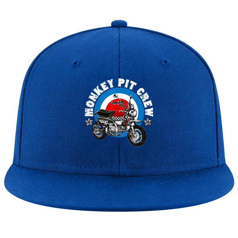 Retro Monkey Bike Pit Crew Cap