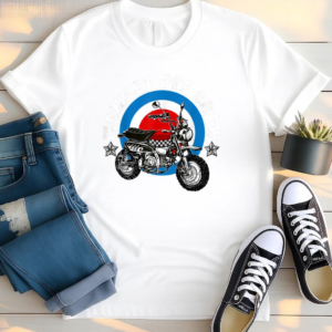 Retro Monkey Bike Pit Crew T Shirt
