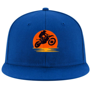 Sunset Dirt Bike Rider Graphic Cap