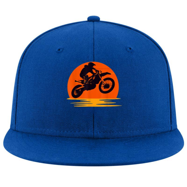 Sunset Dirt Bike Rider Graphic Cap