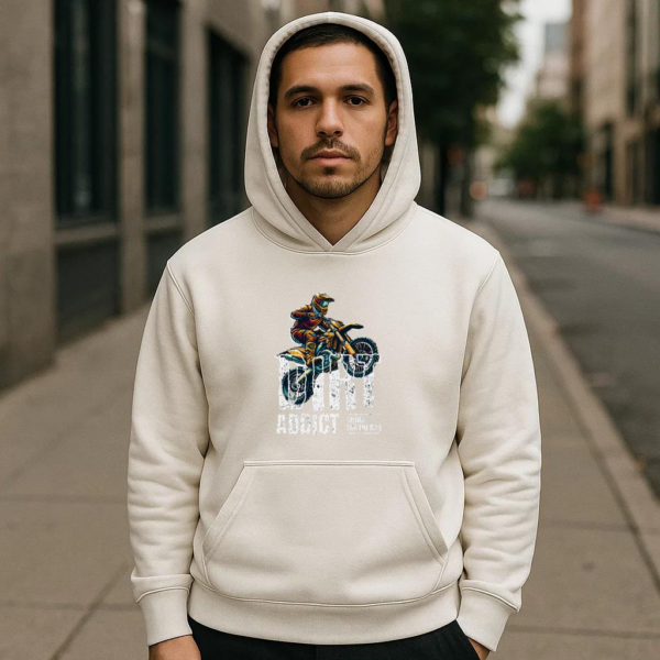Wanderer Motorbike Peaceful Graphic Hoodie - Image 4