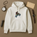 Wanderer Motorbike Peaceful Graphic Hoodie