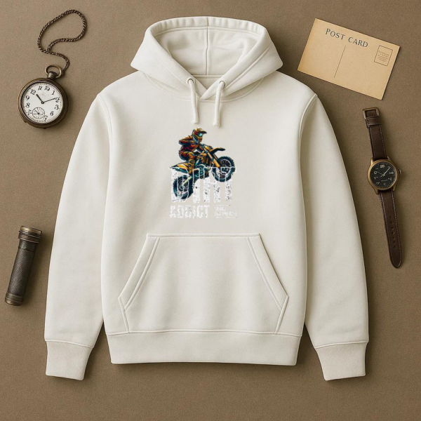 Wanderer Motorbike Peaceful Graphic Hoodie - Image 2