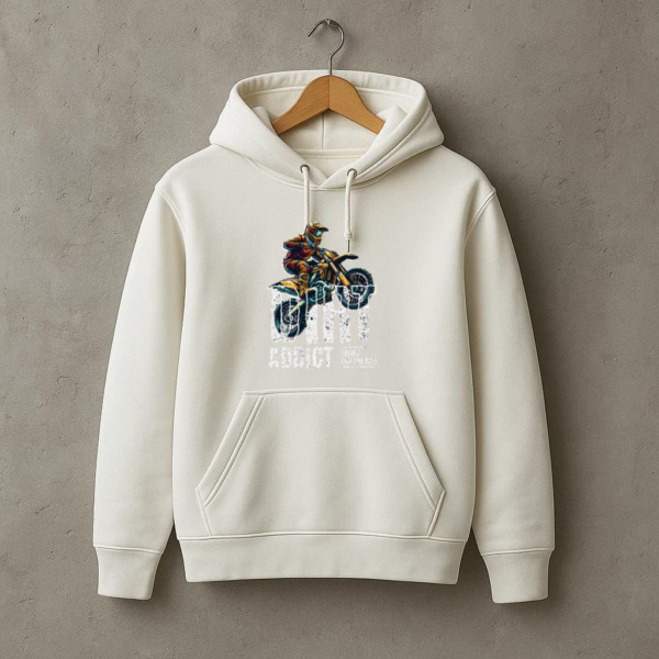Wanderer Motorbike Peaceful Graphic Hoodie - Image 3