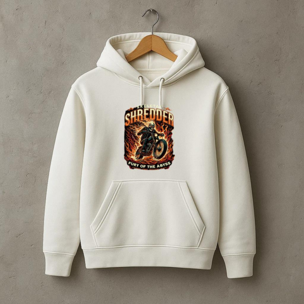 Woman Motorbike Happy Classic Hoodie - Image 3