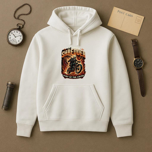 Woman Motorbike Happy Classic Hoodie - Image 2