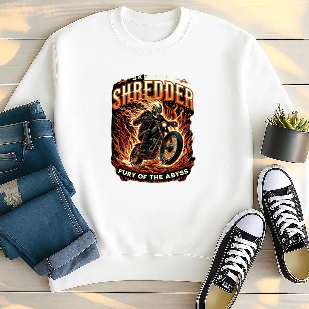 Woman Motorbike Happy Classic Sweatshirt