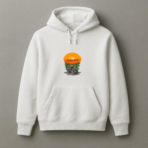 Woman Motorbike Joyful Classic Hoodie