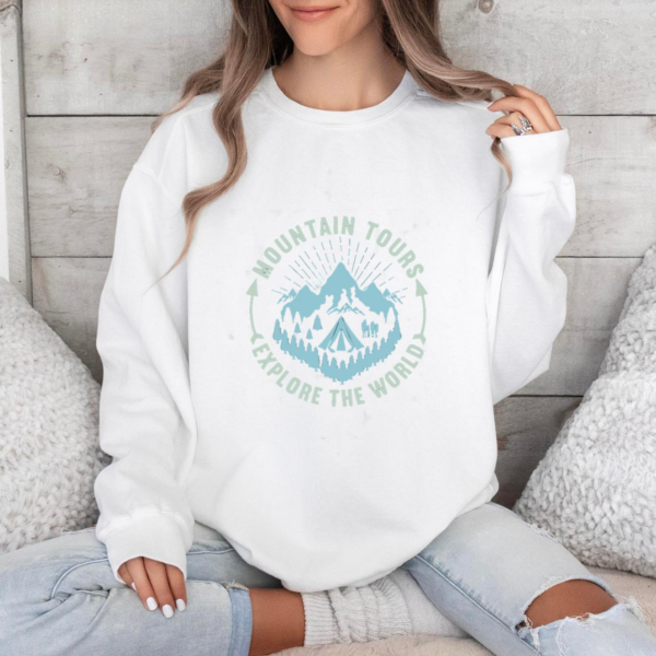 Woman Motorbike Wild Classic Sweatshirt - Image 3