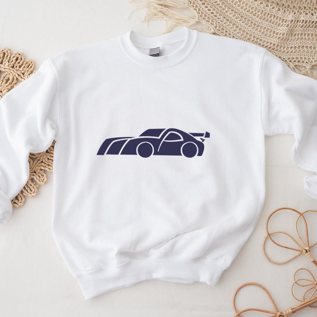 A Purple Race Car Sweatshirt
