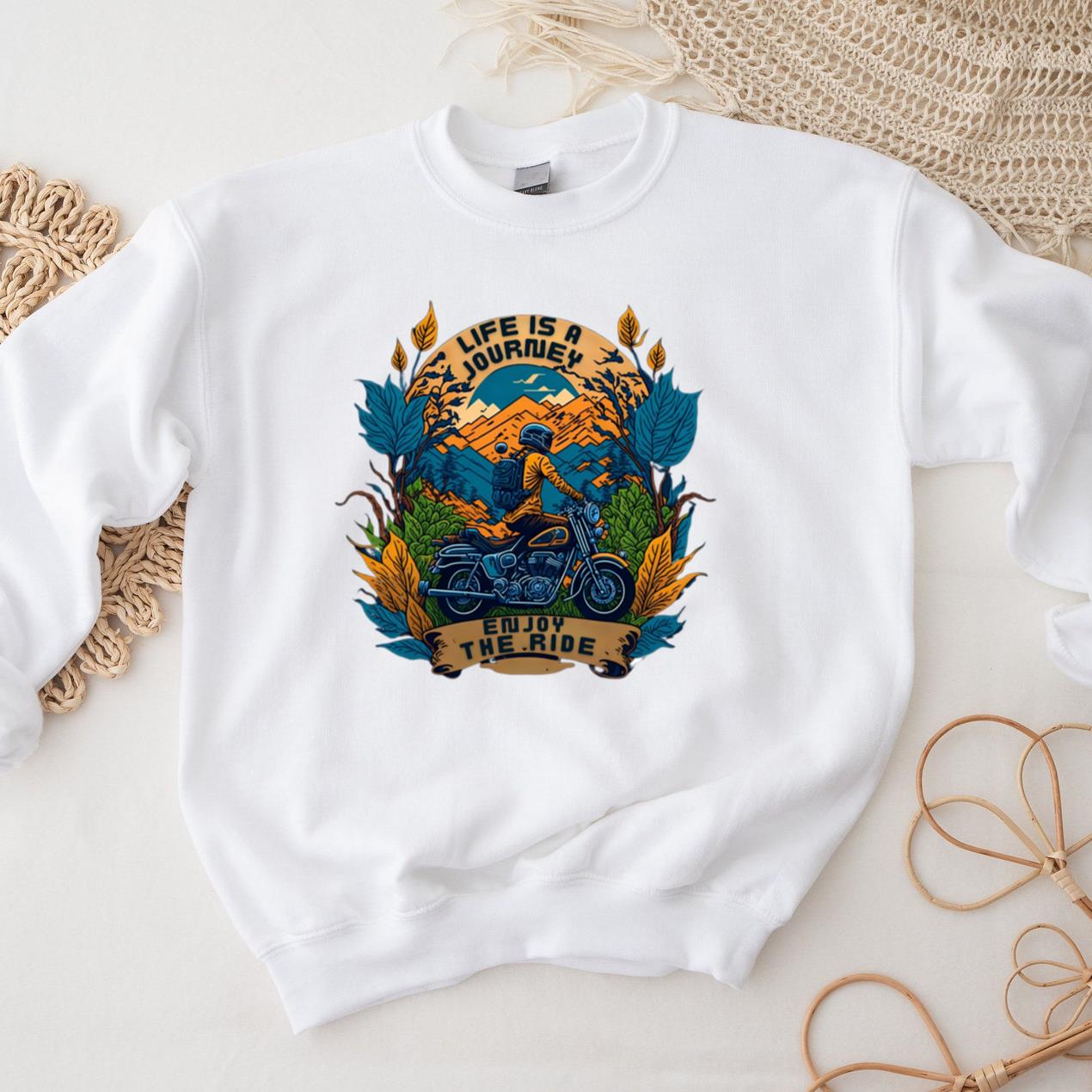 Adventurer Motorbike Confident Graphic Sweatshirt