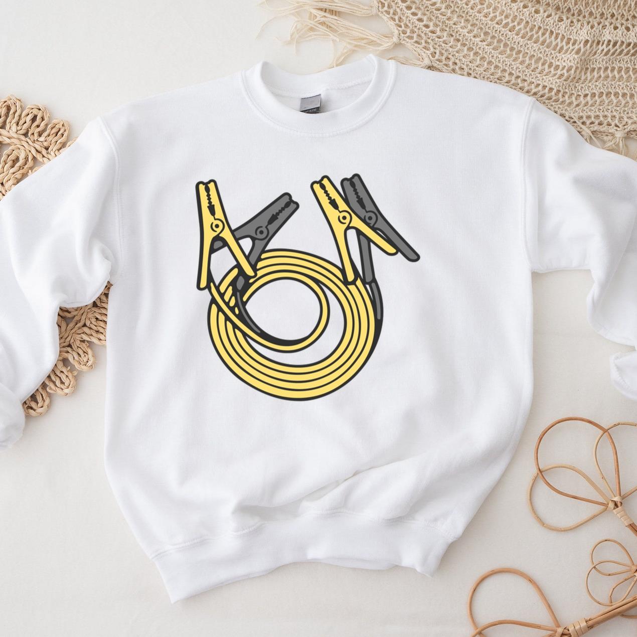 Battery Booster Cables Sweatshirt