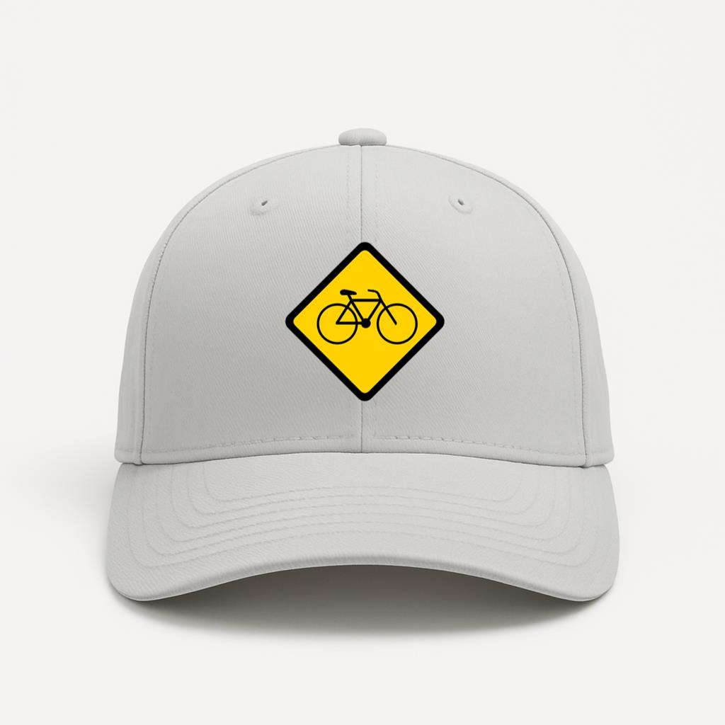 Bicycle Bike Rhomb Warning Flat Cap