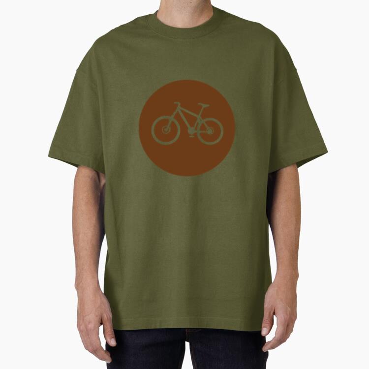 Bicycle Circle Icon Oversized T-Shirt