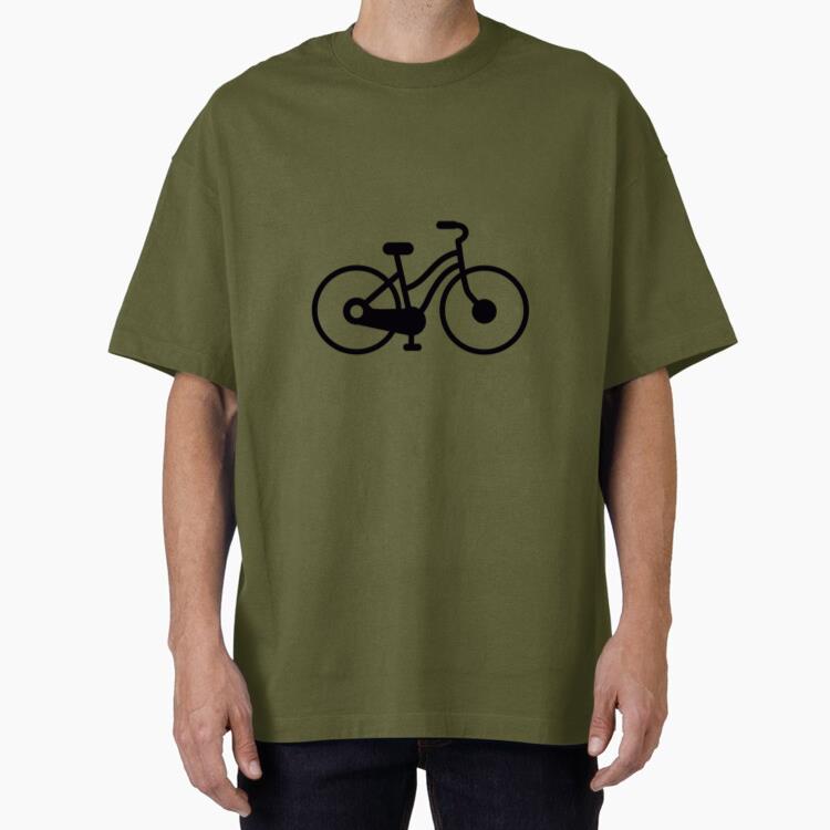Bicycle Cut Out Oversized T-Shirt